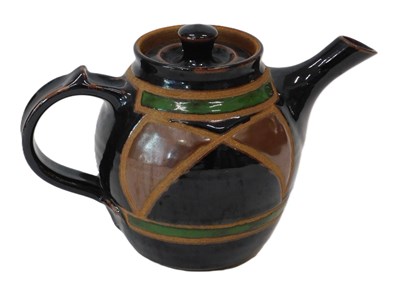 Lot 216 - Michael J Gaitskell. A studio pottery teapot...