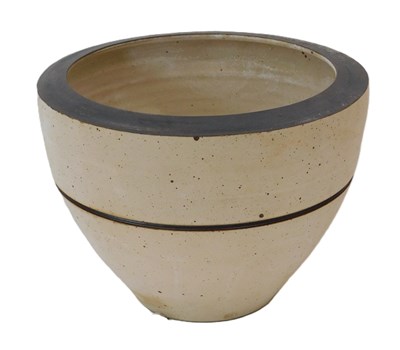 Lot 217 - A Studio ceramic bowl, with cream mottle glaze...