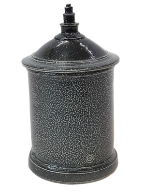 Lot 225 - Walter Keeler (b.1942). A blue stoneware jar...