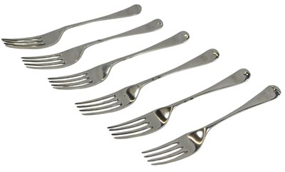 Lot 27 - Six George V silver Old English pattern...
