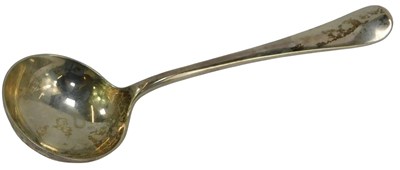 Lot 35 - A George V silver rat-tail pattern...