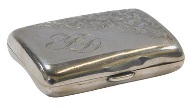 Lot 40 - An Edward VII silver cigarette case, with...