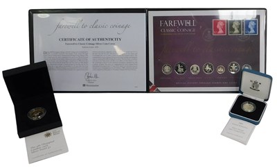 Lot 56 - A group of silver proof coins, comprising...