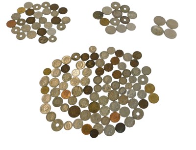 Lot 65 - A group of GB pre decimal and foreign coinage....