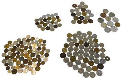 Lot 72 - A group of foreign silver and other coins.