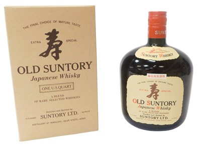 Lot 142 - A bottle of Old Suntory Japanese whisky, one...