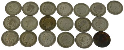 Lot 64 - Various part silver and other pre 1947 florins,...