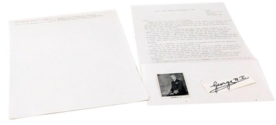 Lot 337 - Grantham Interest. A letter from John Auger...