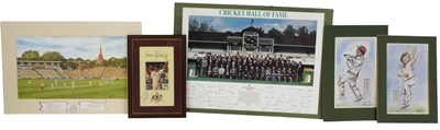 Lot 347 - A signed photographic print of cricketer Ian...