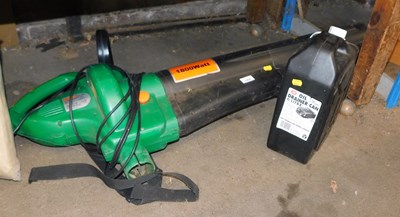 Lot 1034 - A Challenge electric garden blower, together...