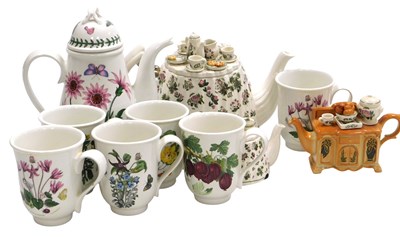Lot 379 - A Portmeirion Botanic Garden pattern coffee...