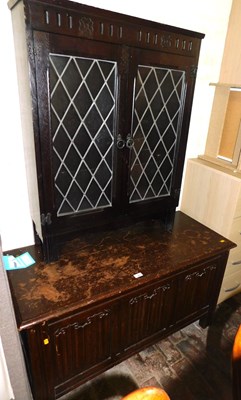 Lot 1056 - An oak Old Charm style blanket chest, 64cm...
