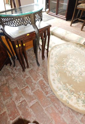 Lot 1063 - A group of furniture, comprising a nest of...