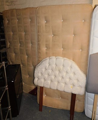 Lot 1089 - Two Stewart Jones button back upholstered...
