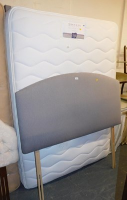Lot 1090 - A double bed, comprising a Selene upholstered...