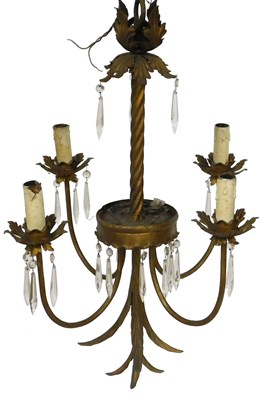 Lot 386 - An early 20thC continental gilt metal four...
