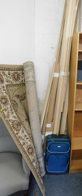 Lot 1097 - A machine woven rug, together with various...
