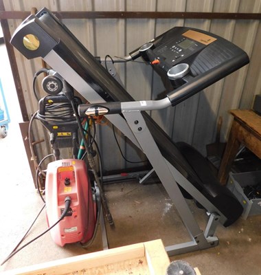 Lot 1030 - A Roger Black folding treadmill, with incline.