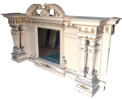 Lot 623 - A late 19thC Neoclassical style cream painted...