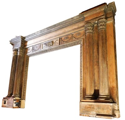 Lot 622 - A late 18th/early 19thC Adam style pine fire...