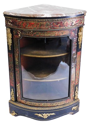 Lot 422 - A 19thC French Boulle work and brass-mounted...