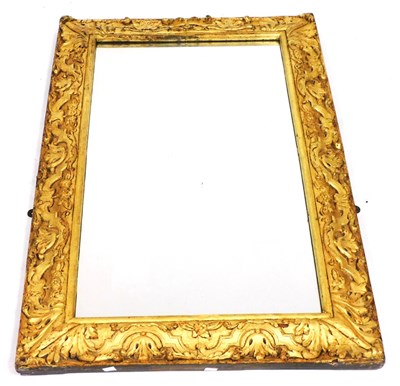 Lot 423 - A 19thC giltwood rectangular picture frame...