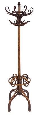 Lot 433 - An early 20thC bentwood hat and coat stand,...