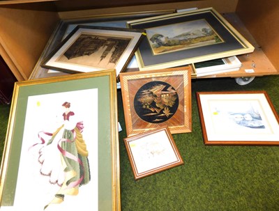 Lot 2024 - Various pictures and prints, etc., to include...