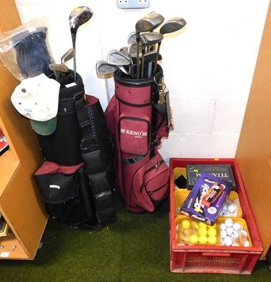 Lot 2025 - Golfing related items, to include two golf...