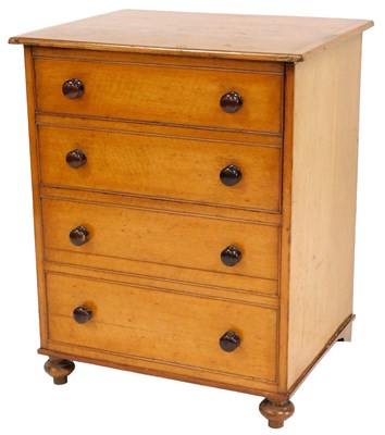 Lot 448 - A Victorian oak commode, with a two dummy...