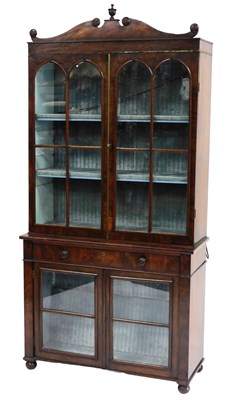 Lot 458 - A Victorian mahogany display cabinet, with a...