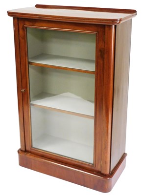 Lot 460 - A Victorian mahogany cabinet, with a glazed...