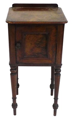 Lot 466 - A Victorian mahogany pot cupboard, with a...