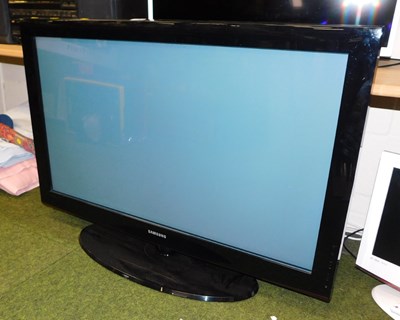 Lot 2118 - A Samsung 42" television, with lead, lacking...