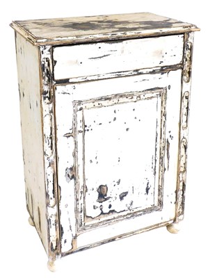 Lot 477 - A Victorian white painted pine kitchen...