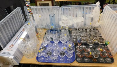 Lot 2163 - A group of glassware, to include two Galileo...