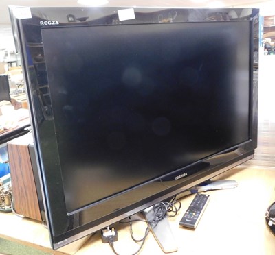 Lot 2153 - A Toshiba Regza 37" television, with lead and...