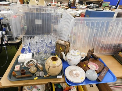 Lot 2192 - Various drinking glasses, together with...