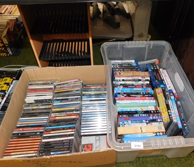 Lot 2194 - Various CDs, DVDs, etc., to include Hot Fuzz,...