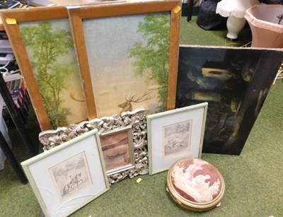 Lot 2197 - Various pictures and prints, etc., to include...
