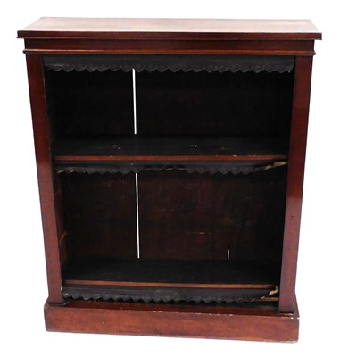 Lot 502 - A Victorian mahogany open bookcase, of three...