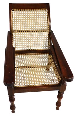 Lot 510 - A late 19thC Indian hardwood and cane...