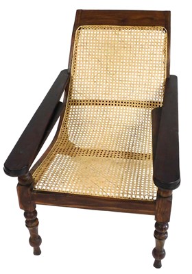 Lot 511 - A late 19thC Indian hardwood and cane...