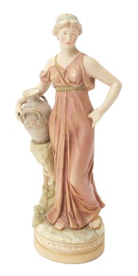 Lot 206 - An early 20thC Royal Dux blush porcelain...