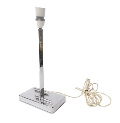 Lot 213 - An ERG Art Deco chromed table lamp, with a...
