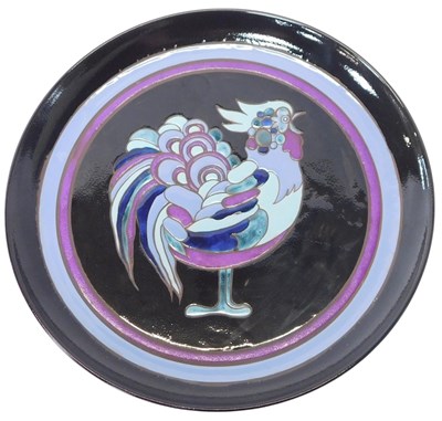 Lot 231 - A Poole pottery Ionian pattern plate,...
