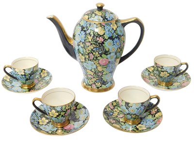 Lot 253 - An Empire ware Marguerite pattern coffee...