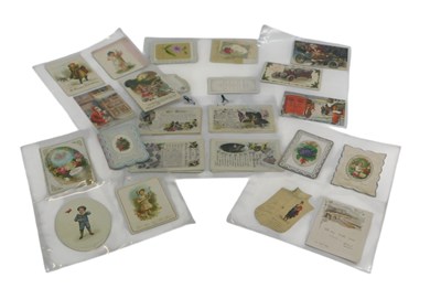 Lot 193 - A group of early 20thC greetings cards,...
