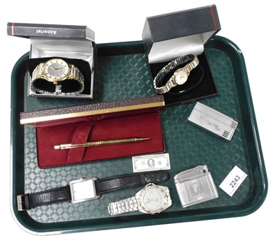 Lot 2243 - A Sheaffer ballpoint pen, Sekonda, Accurist...