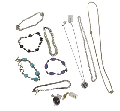Lot 103 - A group of silver and other...